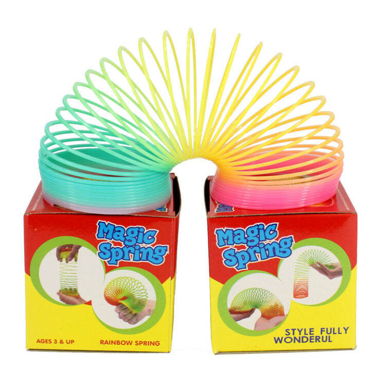 Educational Toys Are Everchanging Rainbow Coil Plastic Spring Coil