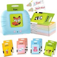 【CW】 Kids English Word Games Machine Talking Flash Cards Education Book Toddlers Language Reading