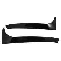 1 Pair Gloss Black Rear Window Side Spoiler Stickers Trim Cover for V-W Golf 6 MK6 //GTD 2008 2009-2013 Canards Splitter