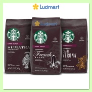 Cà phê Starbucks rang xay sẵn 100% Arabica Coffee Dark gói 510g USA