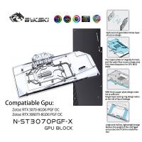 Bykski GPU Water Cooling Block สำหรับ ZOTAC RTX 3070 / 3060TI 8GD6 PGF OC,VGA Copper Water Cooling Radiator,5V/12V N-ST3070PGF-X