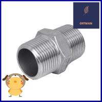 นิปเปิ้ลสเตนเลส เกลียวนอก CITY 3/4 นิ้ว สีเงินSTAINLESS STEEL NIPPLE PIPE FITTING MPT CITY 3/4IN SILVER **ทักแชทได้ค่ะ ยินดีบริการ**