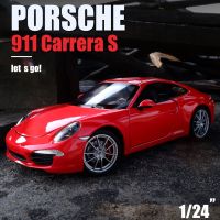 Welly 1:24 Porsche 911 CARRERA S alloy car model Diecasts Toy Vehicles Collect gifts Non-remote control type transport toy