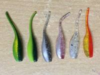 ปลายางหางแหลม Quality Baits ขนาด 5 cm 1 g จำนวน 1 ซอง มี 10 ตัว