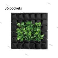 36 Pockets Vertical Wall-mounted Planting Non-woven Fabrics Hanging Pots Vegetable Flower Plant  Bags Garden Yard 6TH