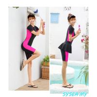 Plus Size Swimwear Womens Swimming Suit Korean Fashion Surfing Diving Student Beach Wear