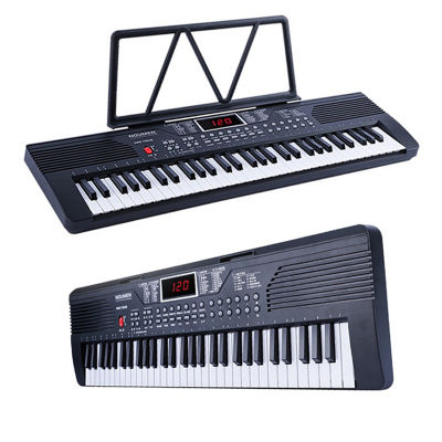 NM-7606 คีย์บอร์ดไฟฟ้า 61คีย์ Keyboard เปียโนเด็ก ใส่ถ่านได้ +ฟรี ไมค์, ที่วางโน้ต และอแดปเตอร์ Music
