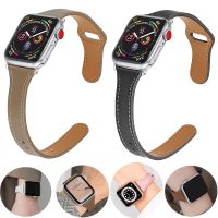 [HOT CHALIUIUILILXWE 607] ชุดสายคาด Apple Watch 44มม. สายคาด Apple Watch ผู้หญิง4คนสายนาฬิกาหนังแท้-Aliexpress