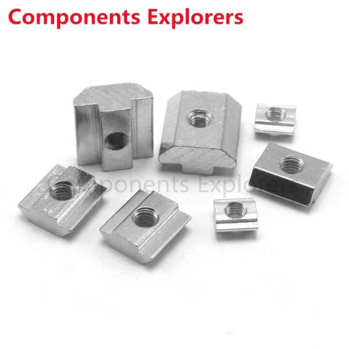 20 Series T Block Square nuts M3 M4 M5 M6 T Track Sliding Hammer Nut