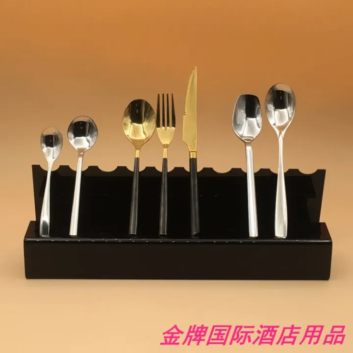 Acrylic knife, fork, spoon display stand, tableware display stand
