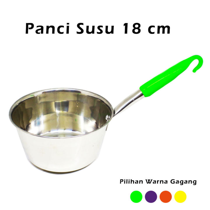 Panci Indomie Masak Rebus 18 Cm Stainless Steel Gagang Warna Lazada