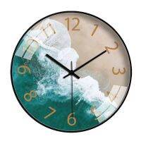 นาฬิกาแขวนทรงกลม นาฬิกาเดินเงียบ เรียบง่ายและมีสไตล์ ห้องนั่งเล่น wall clock-(ขนาด10นิ้ว25CM)