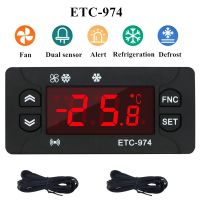 ETC-974 Mini Digital Temperature Controller 220V Refrigerator Thermostat Regulator Thermoregulator Thermocouple NTC Dual sensor