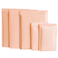 50Pcs Pink Poly Bubble Mailers Padded Envelopes Bulk Bubble Lined Wrap Polymailer Bags for Shipping Packaging Maile Self Seal