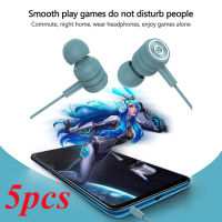 5 Pcslot New In-ear Earphones Mobile Phone Dedicated Wire Control Headphones Computer Mobile Phone Universal Earbud Earphone