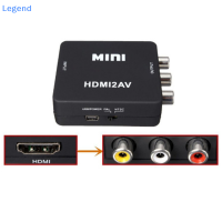 ?【Lowest price】Legend AV TO HDMI-Compatible Video Converter BOX ADAPTER RCA cvsb L/R Video TO HD 1080P HDMI HDTV Converter