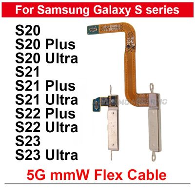 สำหรับ Galaxy S20 S21 S21FE S23 S22อัลตร้าพลัส S21 + S20U G991U S918U S906U S998U 5G Mmw เสาอากาศรับสัญญาณโมดูลสายเคเบิลงอได้