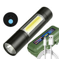 Waterproof Shockproof Hard Bulb Riding Camping Fishing XP-G Q5 Built-in Battery Flashlight LED Zoom light