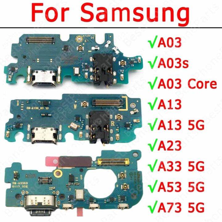 บอร์ดชาร์จเดิมสําหรับ-samsung-galaxy-a13-a23-a33-a53-a73-5g-a03-core-a03s-ขั้วต่อ-usb-แท่นชาร์จแผ่นแท่น-pcb