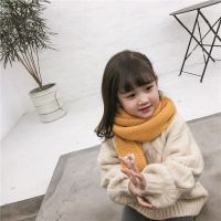 ✕☄  Solid Color Kids Scarf Knitted Warm Autumn Winter Scarves For Girls Boys Korean Shawl Neckerchief