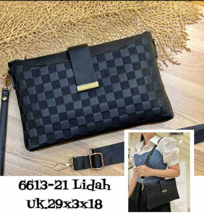 DOMPET PRIA LV DAMIER LOGO EMBOSS PREMIUM + FREE BOX in 2023