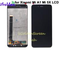 Pantalla เหมาะสำหรับ Xiaomi Mi A1จอแสดงผล LCD MIA1 Mi5x Mi 5X เครื่องอ่านพิกัดหน้าจอสัมผัสพร้อมส่วนอะไหล่กรอบเหมาะสำหรับ Xiaomi Mi A1 LCD