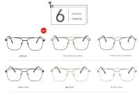 (JIUERBA)COD แว่นตาป้องกันรังสีสำหรับผู้หญิง เปลี่ยนเลนส์ได้ แว่นตา UV400 Glasses