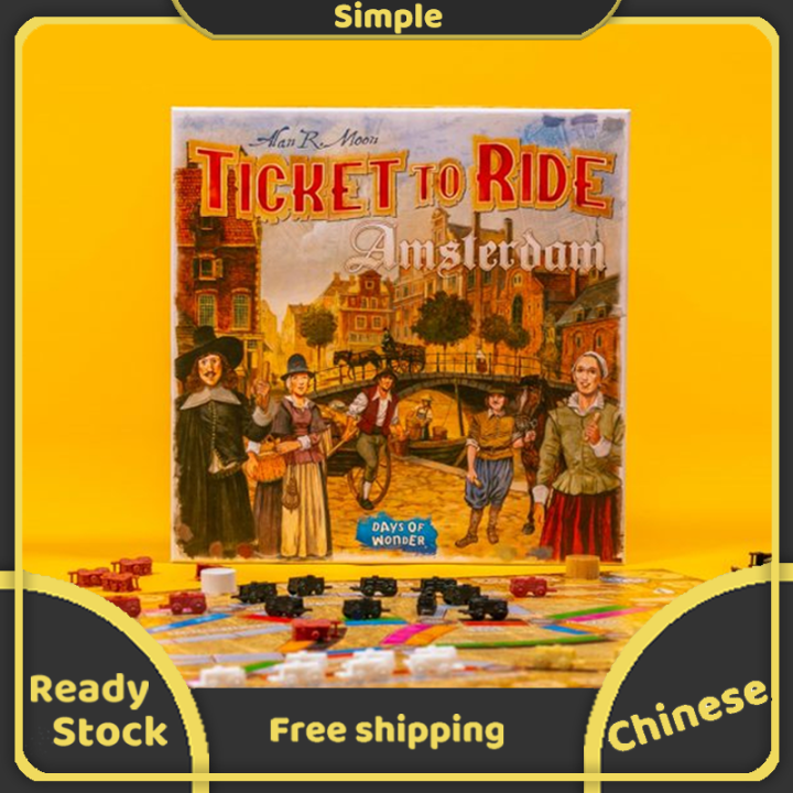  Ticket to Ride Board Game, Family Board Game, Board Game for  Adults and Family, Train Game, Ages 8+, For 2 to 5 players