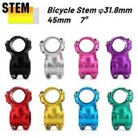 Colorful Bike Handlebar Stem mtb Stem 45mm 7degree BMX Road Bike Stem Mountain Bike Parts Bicycle Accessories Bicycl Pieces