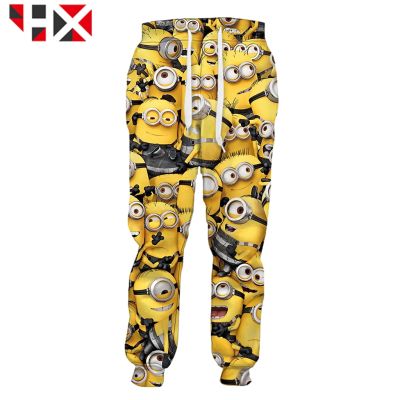 HX Minions Despicable Me（Ready Stock）Sweatpants 3D Print Unisex Casual Pants