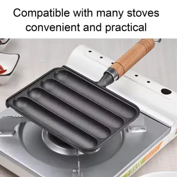 Premium Square Cast Iron Grill Pan for Induction Cooktops & Gas Stoves -  AliExpress