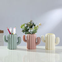 Cute Desk Accessories Modern Office Decoration School Office Pencil Holder Potted Plant Pen Organizer Cactus Pen Holder