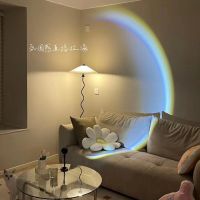 Ins Simple Moon Projection Lamp Bedroom Internet Celebrity Photo Atmosphere Lamp Decoration Night Light Girl Heart Gift 【SEP】