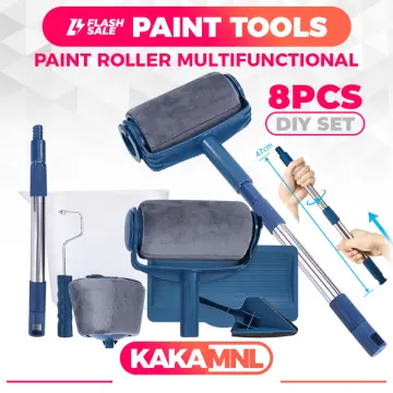 Upgrade) Paint Roller Kit 8 Pcs Paint Runner Set Paint Runner Pro