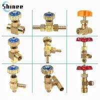 Hose Barb Brass Parallel Needle Valve Micro Flow Control Regulating Valve Right Angle Female Thread 1/8 1/4 Oil Valve 8mm 10mm