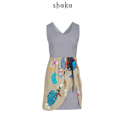 AW21 Shaka Lady in Garden Dress เดรสสั้นแขนกุด DS-A210907