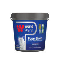 Worldpaint สีน้ำพรีเมี่ยมอะคริลิกพาวเวอร์ชิลด์ (ชนิดกึ่งเงา) Power Shield SamiGloss ขนาด 9 ลิตร