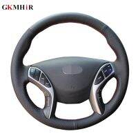 GKMHiR Soft Artificial Leather Car Steering Wheel Cover for Hyundai Elantra 2011-2018 Avante i30 2012-2018