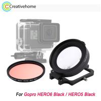 ✧▨✥ Haweel 52mm 16X Diving Lens Filter Set For GoPro HERO6 Black / HERO5 Black Macro Lens Red Diving Lens Filter Ring Adapter