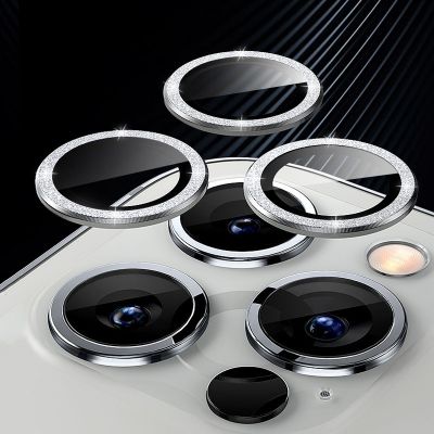 ฟิล์มกระจกกันรอยเลนส์กล้อง ประดับเพชร กลิตเตอร์ สําหรับ iPhone 14 Pro Max Plus
