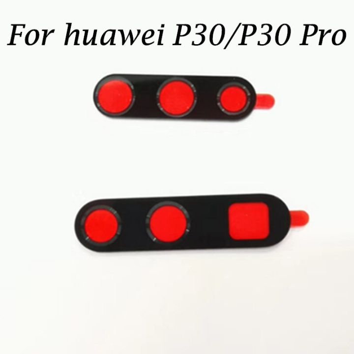 ฝาปิดเลนส์กระจกกล้องถ่ายรูปหลัง2ชิ้นสำหรับ Huawei P30อะไหล่สำหรับซ่อม Huawei P30 Pro อะไหล่ Mixueweiqi