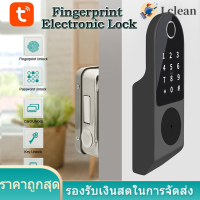 WIFI เครื่องลายนิ้วมือล็อคประตูรหัสผ่านการ์ด IC Key App ล็อคอิเล็กทรอนิกส์สำหรับ TUYA