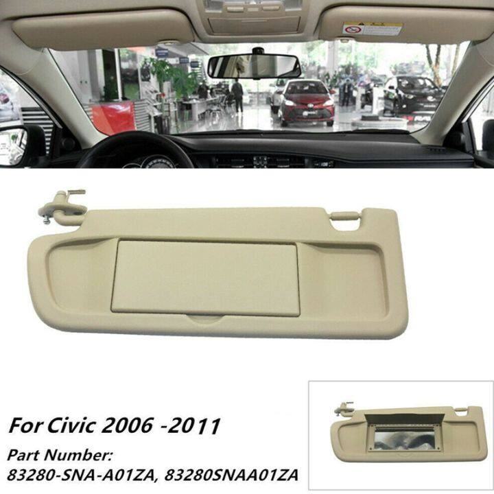 83280-sna-a01zb-car-front-left-driver-sun-visor-assembly-for-2006-2011-honda-civic-coupe-sedan-beige