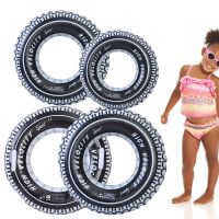 4PCS Underarm Children And Adults Tire Tube Swim Ring PVC Inflatable Tyre Swimming Pool Floats Swim Ring Water Supplies