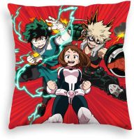 (All inventory) My Heroes Academy My Deku Todoroki Shoto Pillow Case 3D Printing Sofa Chair Home Decoration Pillow Case (Contact Information) The seller to support free customization. The pillow is designed with double-sided printing.