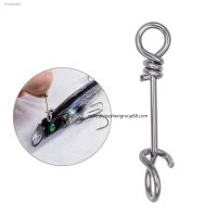 ☃▧ Stainless Steel Quick Lock Snap Spring Buckle Lure Drop Rigs Fishing Connector Wire Forming Spring