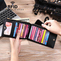 ที่มีคุณภาพสูง Rfid หนังแท้ผู้หญิงกระเป๋าสตางค์ผู้ถือบัตรสุภาพสตรีหรูหรายาววินเทจกระเป๋าสตางค์หญิงกระเป๋ากระเป๋า Vallet 2022