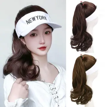 Baseball cap cheap with fake ponytail