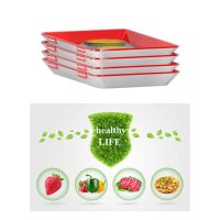 Creative Food Preservation Tray Food Fresh Keeping Fresh Spacer Organizer Food Storage Container Refrigerator Dishwasher Cover