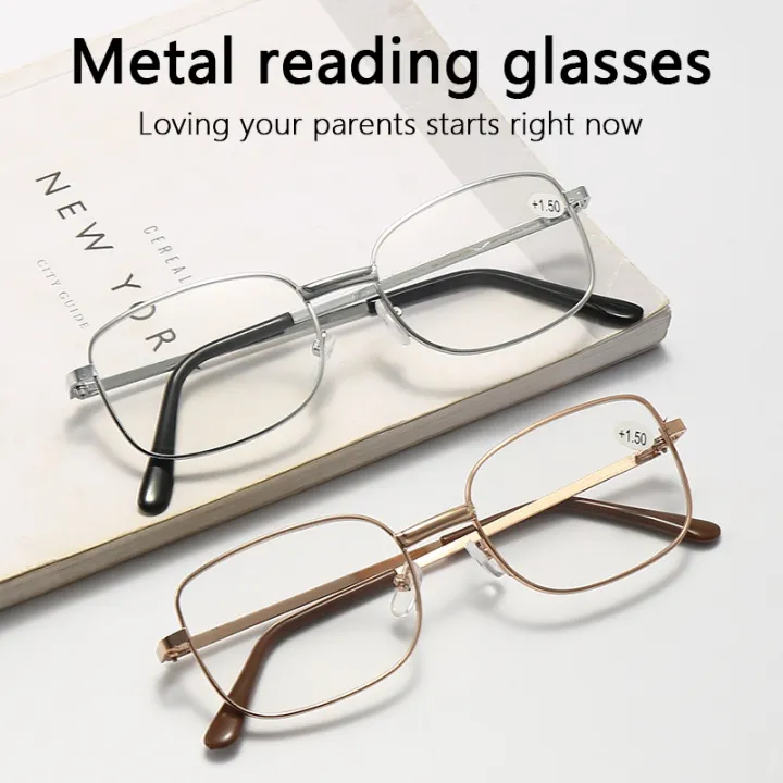 Reading Glasses Men Women Square Full Frame Presbyopic Glasses Diopter Eyewear Lazada Ph 4016